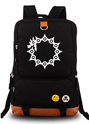 Siawasey The Seven Deadly Sins Anime Cosplay Luminous Backpack Shoulder School Bag