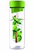 Asobu Flavor It 20 Once Glass Water Bottle With Fruit Infuser, Green