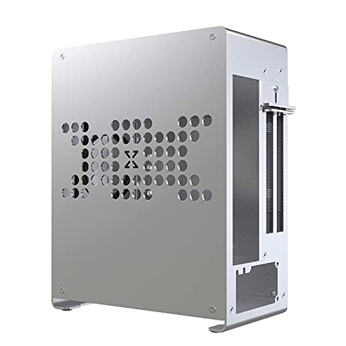 MiniITX Case Aluminum, Desktop Computer Case Silver Color, Gaming PC