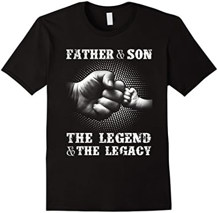Mens Father and Son Matching outfits gift shirt Medium Black