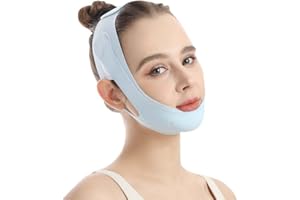 LOSKE V Line Lifting Mask, Anti Aging Facial Mask for Firming and Contouring V Shape Lift Enhance Skin Elasticity Reduce Fine Lines Revitalize Skin for All Skin Types