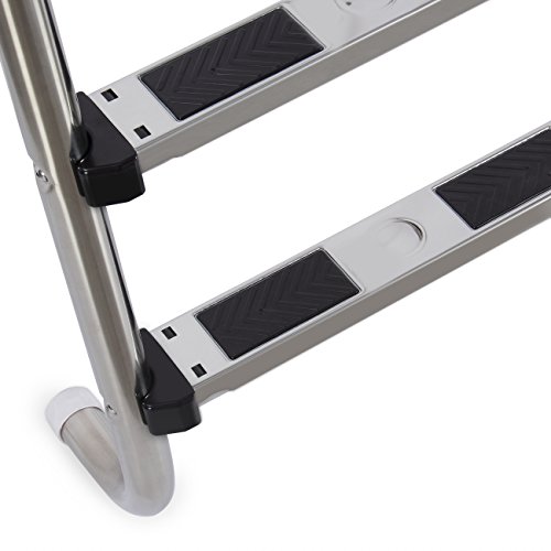 image for ARKSEN In-ground 3 Step Swimming Pool Ladder w/Non-Skid Step Easy Moun