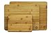 Bamboo Wooden Cutting Boards for Kitchen: Set of 3 Organic Bamboo Chopping Board