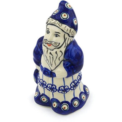 Click Here to See More Images Ceramika Bona H0664H Polish Pottery Ceramic Santa Clause Figurine Hand Painted, 7-Inch