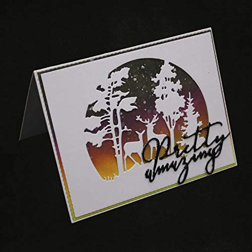 Christmas Metal Cutting Tree and Deer Die Craft Scrapbooking Decor Embossing Stencil - Thumbnail 5