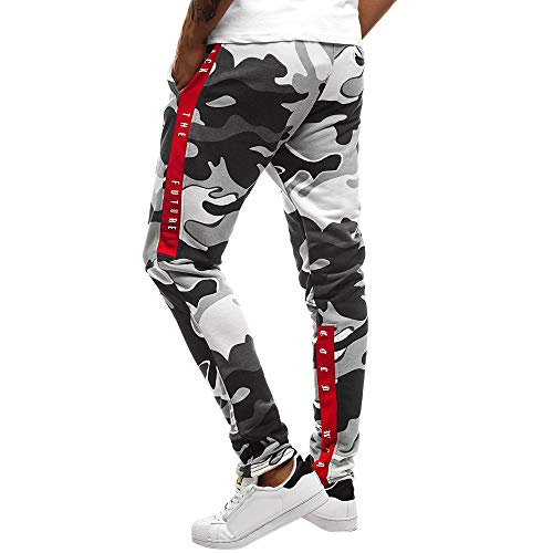 iYBUIA Men's Casual Jogger Sweatpants Basic Fleece Marled Jogger Pant Elastic Waist - Thumbnail 3