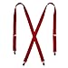 CTM® Women's Elastic Clip-End 1 Inch Basic Suspenders, Black
