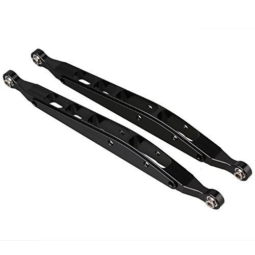 BQLZR Black AX31008 Aluminium Rear Lower Chassis Linkage Link Upgrade Parts for AXIAL YETI ROCK RACER 90026 RC1:10 Racing Climbing Rock Crawler Pack of 2