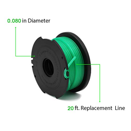 image for RONGJU 6 Pack Weed Eater Replacement Spools for Black and Decker GH300