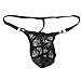 FEESHOW Men's Mesh Lace G-string Thong Lingerie Panties Underwear T-back