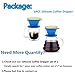 Wolecok Collapsible Pour Over Coffee Dripper,Silicone Reusable Cone Filter Holder for Camping Backpacking- For Home, Camping, Travel, Office（Dark Blue)