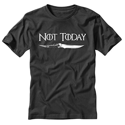 Game of Thrones Arya Not Today Black T Shirt (Medium)