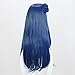 Cfalaicos Love Live Sunshine Tsushima Yoshiko Cosplay Wig Blue Grey Synthetic Hair 80cm Long Curly Hair Anime Cosplay Wigs