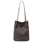 Women's Casual Canvas Bags Shoulderbags Simple Sotes Beach Bags Shopping Bag (Grey)
