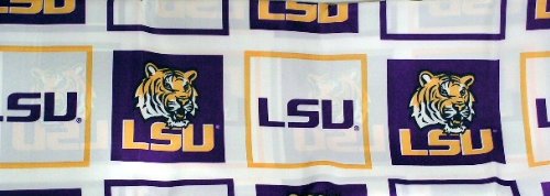 LSU Louisiana Tigers Fabric Shower Curtain (72x72)