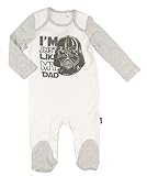 Ex Store Baby Unisex Star Wars Babygro Sleepsuit and Cap NB To 9-12M 'Just Like My Dad' (3-6 Months)