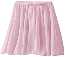 Capezio Little Girls' Children's Collection Circular Pull-On Skirt, Pink, Small
