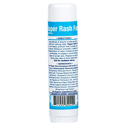 TruBaby Diaper Rash Hero Stick - Natural Ingredient Balm Treatment for Babies, Soothes Eczema, Rashes and Dry, Sensitive Skin.62 oz