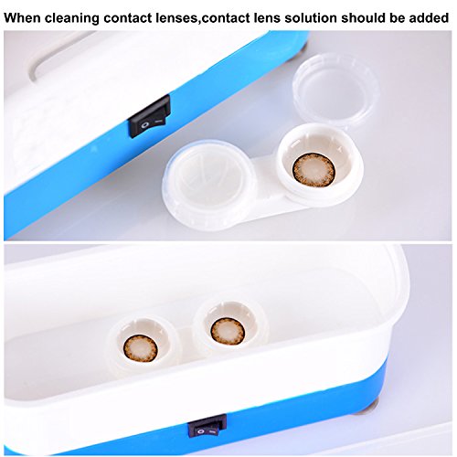 image for Poraxy Ultrasonic Cleaner – Mini Cleaning Machine with 1100Pcs Eyegl