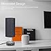 Seealle Black Table Lamp with USB Charging Port Set of 2, Black Bedside Nightstand Lamp with Black Fabric Lampshade, Pull Chain, Wooden Base