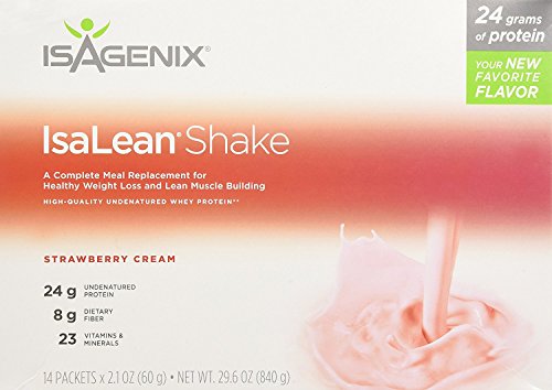 UPC 732140946794, Isagenix Isalean Shake Strawberry Cream - 14 packets - 2.1 oz (840g total)