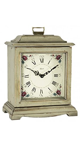 Hermle 22518GY0340 Austen Bracket-Style Mechanical Mantel Clock - Gray