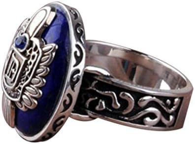 Necoip Rings Men Women Gift Fashion Vintage Vampire Diaries Salvatore Damon Stefan finger Family Crest Ring (8)
