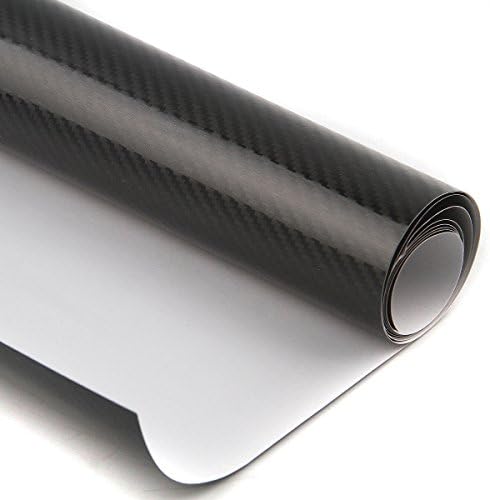 PEATOP Carbon Fiber Vinyl Wrap 5D High Gloss Bubble Free Air Release Big Texture Sheet Roll Film (60" x 38.4"/5FT x 3.2FT)