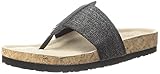 Skechers Cali Women's Granola Shimmer Chic Flip Flop, Black, 8 M US