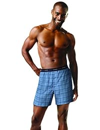 Hanes Men's freshiq Tagless tartán Boxer con preocupaciones cintura (paquete de 5 y 10 unidades)