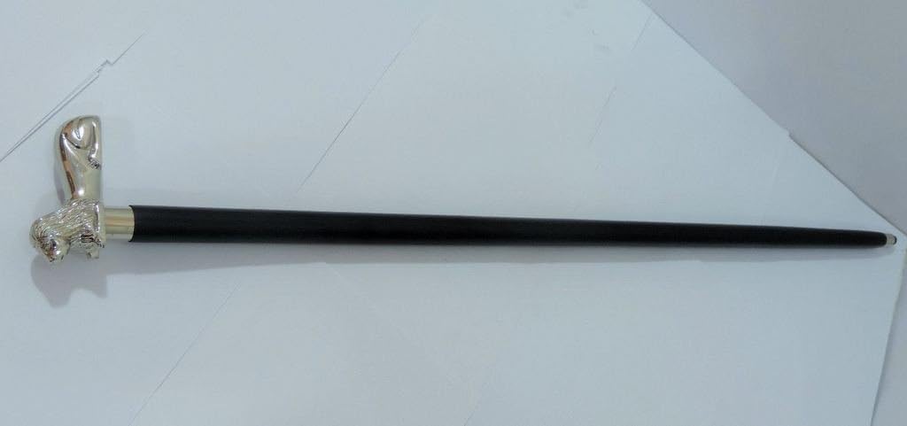 theGrowStore Maritime Walking Stick Brass Nikil Lion Designer Handle & Decor Walking Cane Derby