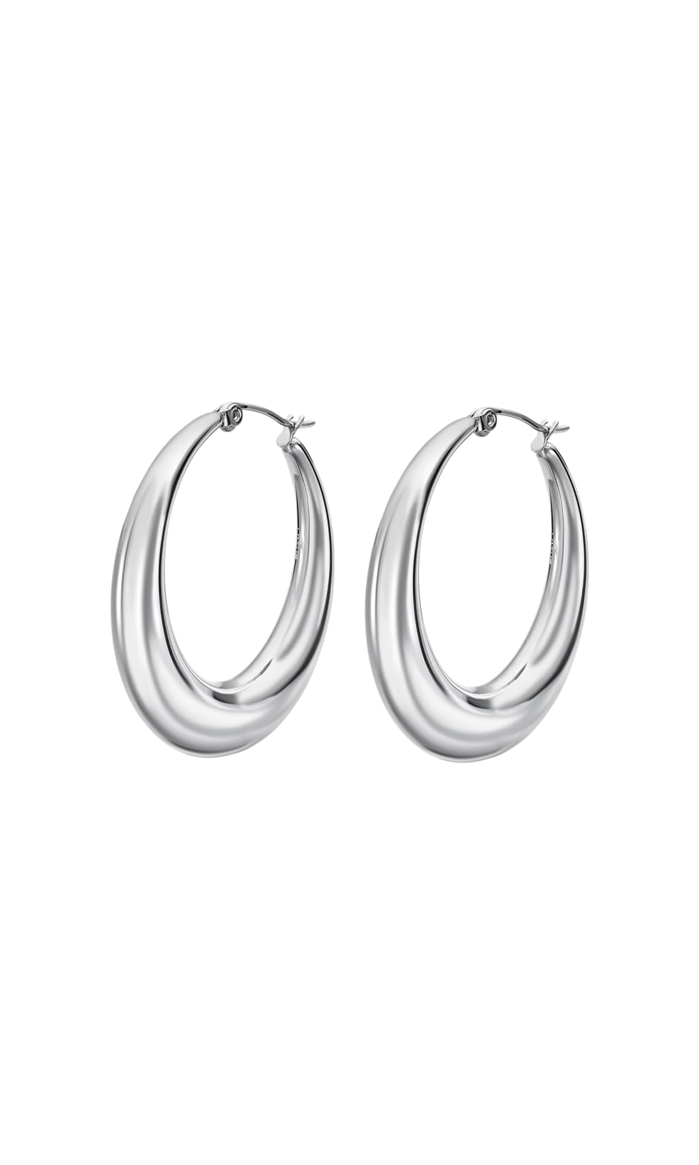 Lotus Style LS2177-4/1 Hoop Earrings one size silver