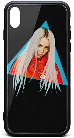 Fashion Phone case for iPhone x/xs/xs max Billie-Eilish-Music 90s Shock Absorption TPC Tempered Glass Fineapple Rugged Cover Case