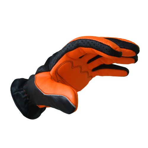Missing Link Communique Gloves (Black/HiViz Orange, Small)
