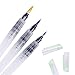 Water Coloring Brush Pens, Ohuhu Set of 3 Aqua Painting Brushes for Water Soluble Colored Pencil, Water Color Water-Base Markers, Powdered Pigment Watercolor Paints