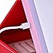 UPMSX 2 in 1 LED Lighted Makeup Mirror with Travel Jewelry Box Organizer Storage Case with USB Charging,Dimmable, Foldable for Makeup, Earrings & Necklaces Best for Travel