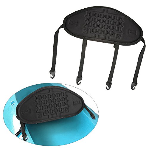 ZHX ?1pc Adjustable Kayaking Canoeing Sit On Top Kayak Seat Back Rest Seat Backrest Support Back Pad Band Antiskid Cushiony Black