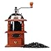 3E Home 23 - 2300 Hand Crank Manual Canister Stainless Steel Burr Coffee Grinder Mill,Stainless Steel Top and Solid Wood Body,4.5” x 4.5” x 8.2”, Brown