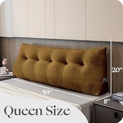 ZOEMO Large Bolster Triangular Headboard Wedge