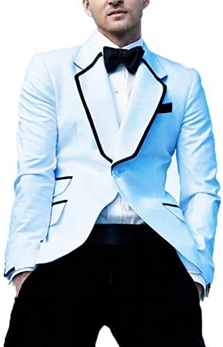 DGMJ Men Formal Suits Tuxedo Jackets Slim Fit One Button Party Dress Suit Dinner Wedding Blazer XZ038