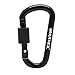 VORNNEX 6PCS Aluminum D Ring Locking Carabiner D Shape Super Light wiregate Carabiner Keychain Clip for Hammock