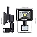 MEIKEE Motion Sensor Flood Light, 10W Super Bright Outdoor LED Flood Lights, High Output 750lumen, 60W Halogen Lights Equivalent, Daylight White, Waterproof , Security Light, PIR Floodlight