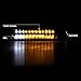 VIPMOTOZ Front Bumper LED Strip Fog Light Assembly For 1999-2002 Chevy Silverado 1500 2500 3500 & 2000-2006 Chevy Tahoe Suburban, Matte Black Housing, Driver and Passenger Side