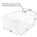 HOMEIDEAS 4 Pack Under Shelf Basket Slides Under Storage Shelves for Kitchen,Pantry,Cabinet White