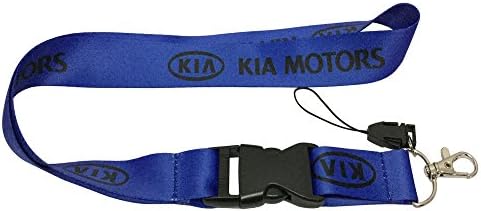 1pcs Blue Color USA Ship New Quick Release Neck Strap Lanyard Keychain Keyring Car Keys House Keys ID Badges Card For KIA Design