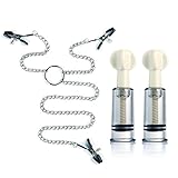 UINSTONE Nipple Clamps work as SEX TEASERS, Bondage Boutique set comes with CHAIN CLAMPS and Nipple Correction Cups