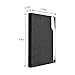 MaxGear Professional Business Card Holder Pocket Business Card Case Slim Business Card Wallet Business Card Carrier for Men & Women, 3.7 x 2.43 x 0.5 in, Vegan Leather & Stainless Steel, Oracle Black