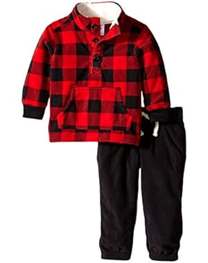 Baby Boys' 2 Piece Fleece Top Set (Baby) - Print - 12 Months
