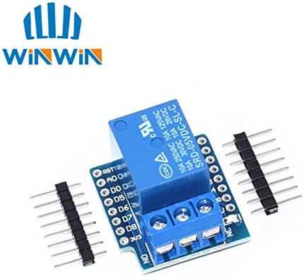 Muccus 1Set One Channel D1 Mini Relay Shield D1 Mini Relay Module for ESP8266 Development Board 1 Channel