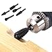 Rurah 5pcs Twist Drill Bit Wood Carving File Rasp Drill Bits Shank Tool Power Tools Woodworking Rasp Chisel Shaped Rotating Embossed Grinding Head